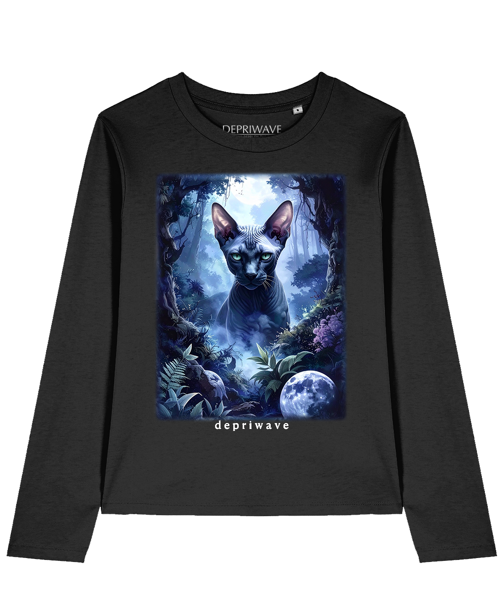 Fantasy Sphynx longsleeve (zwart)