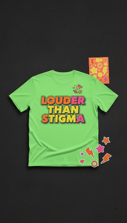 Acid Green 'Louder Than Stigma' Tee