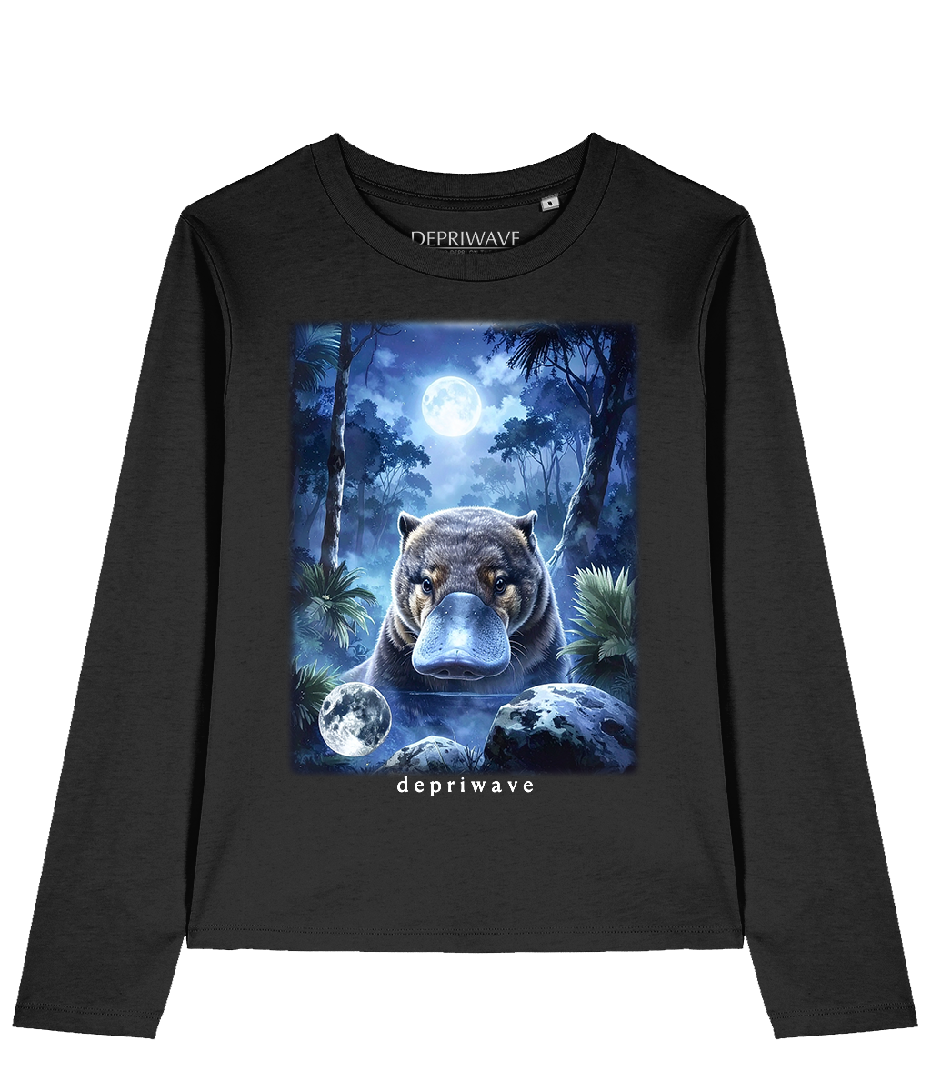 Fantasy Platypus longsleeve (zwart)