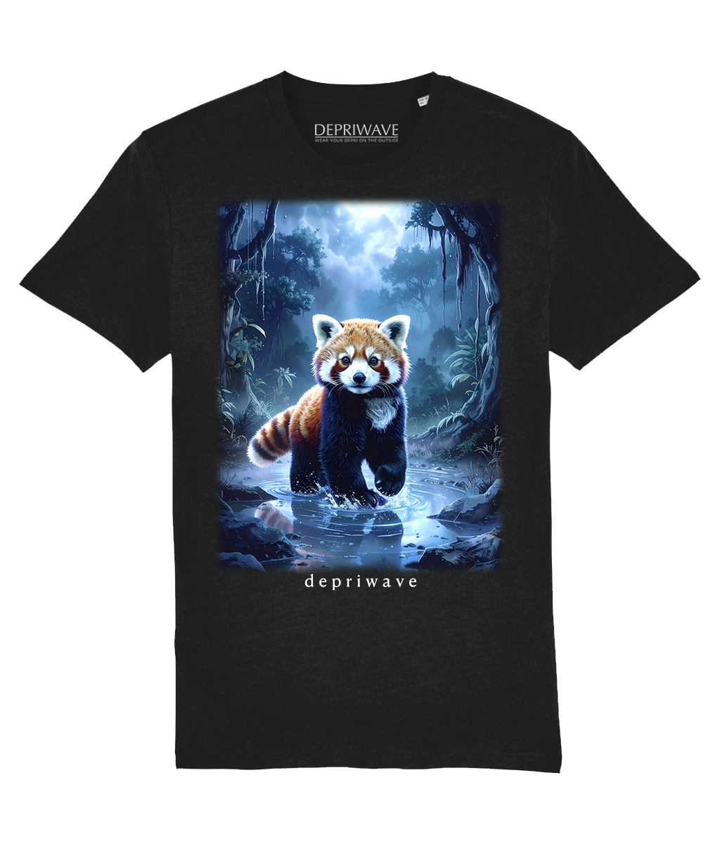 Fantasy Red Panda t-shirt (zwart)