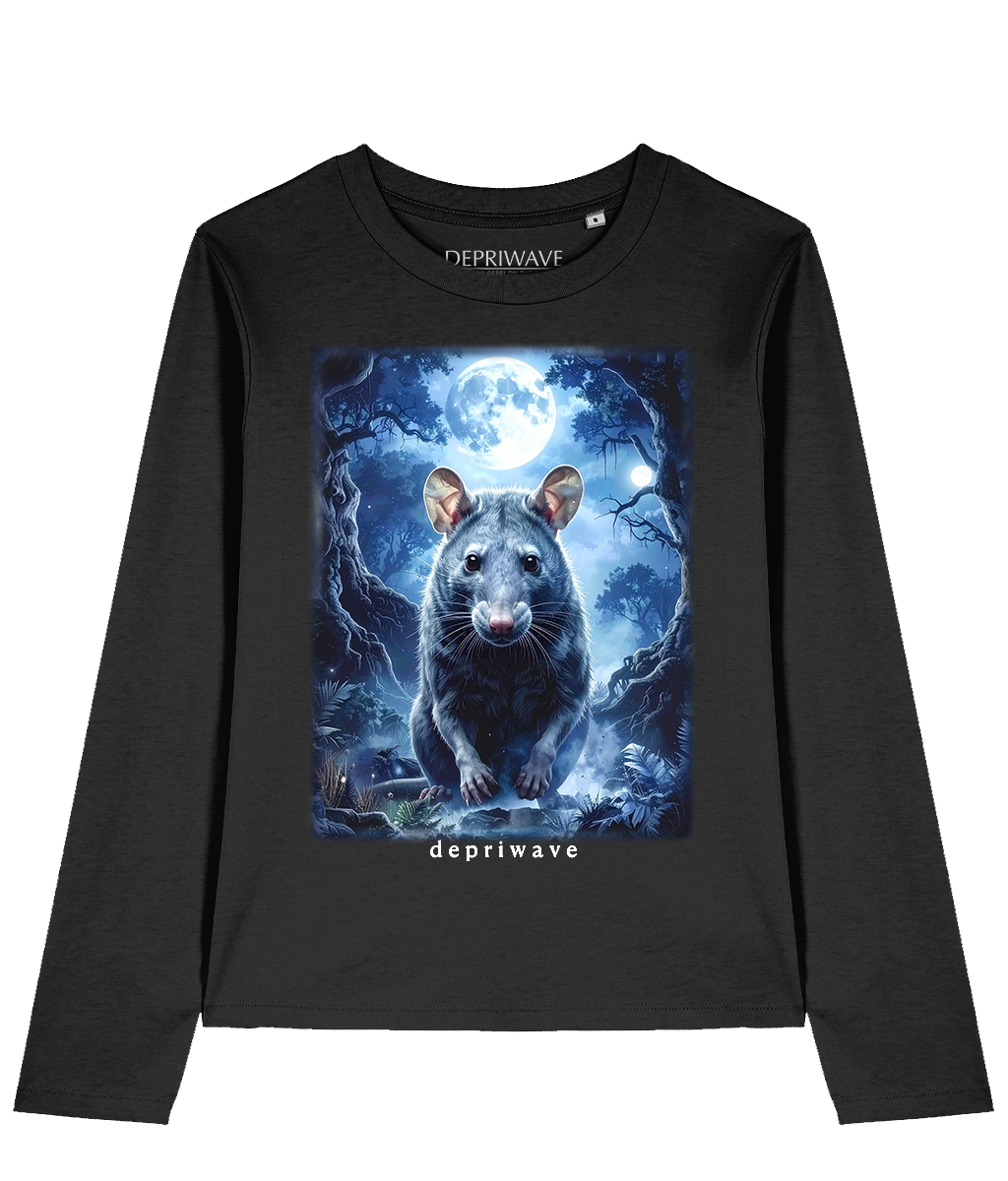 Fantasy Rat longsleeve (zwart)
