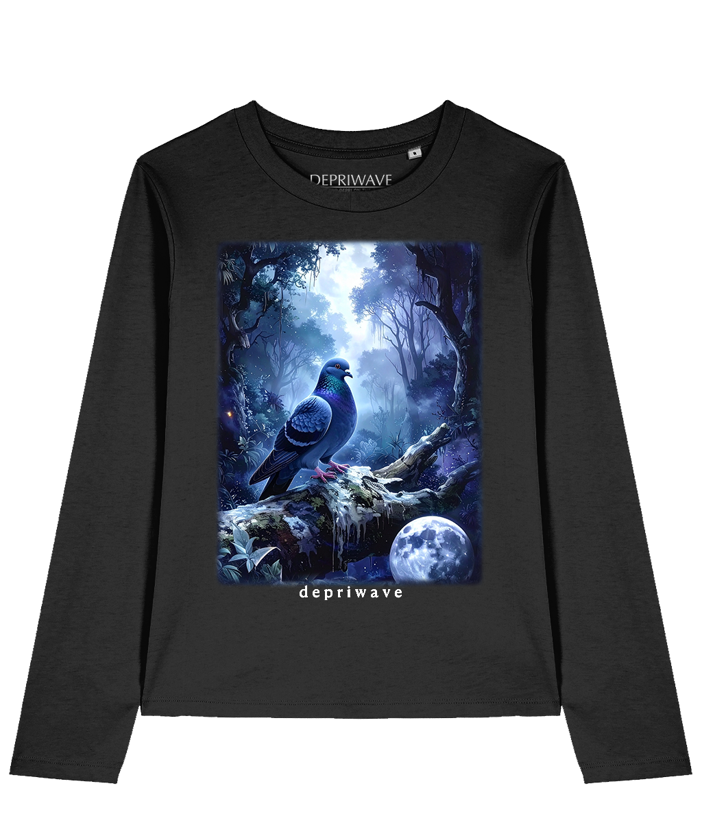Fantasy Pidgeon longsleeve (zwart)