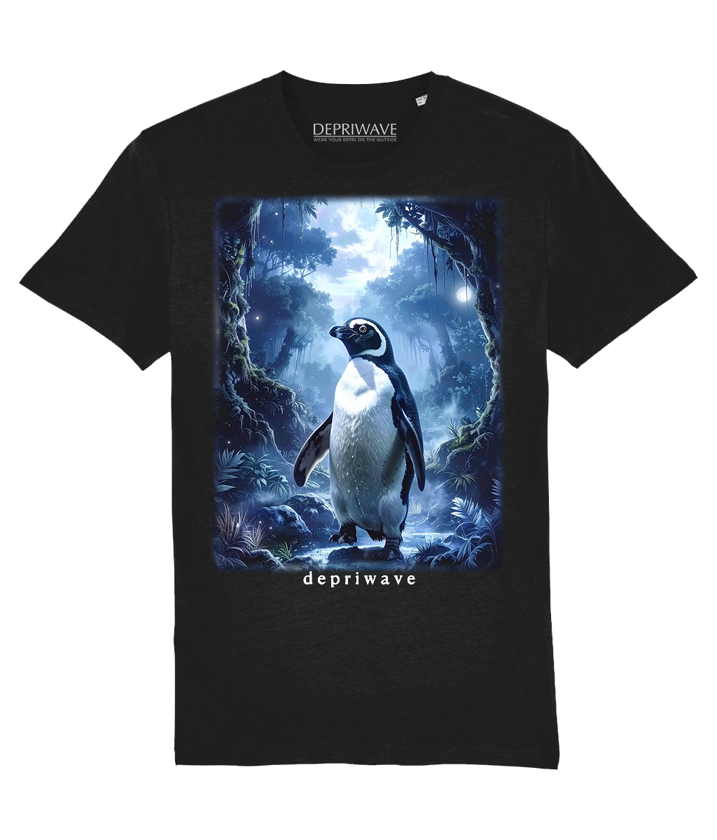 Fantasy Penguin t-shirt (zwart)