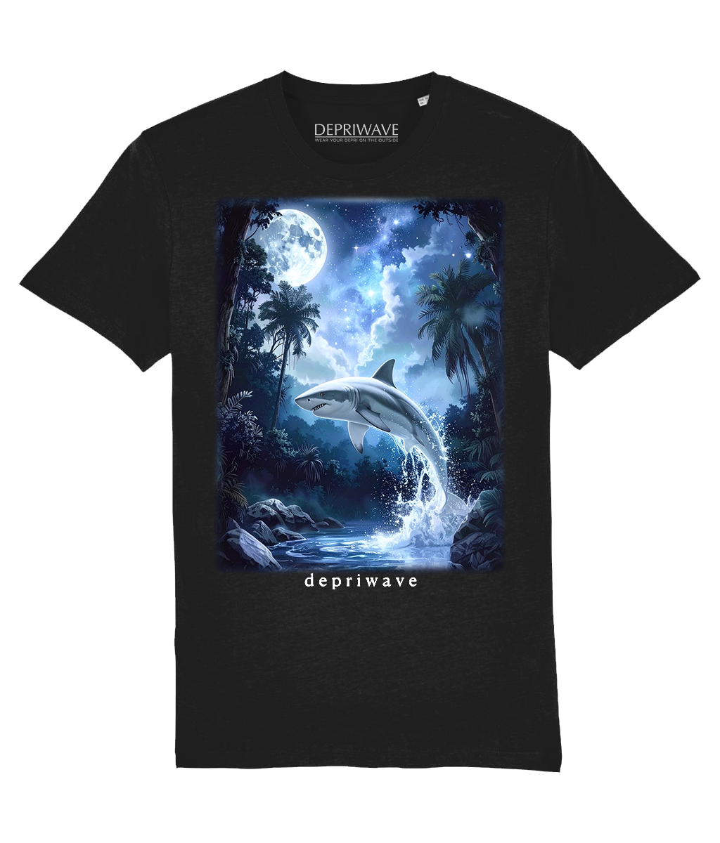 Fantasy Shark t-shirt (zwart)
