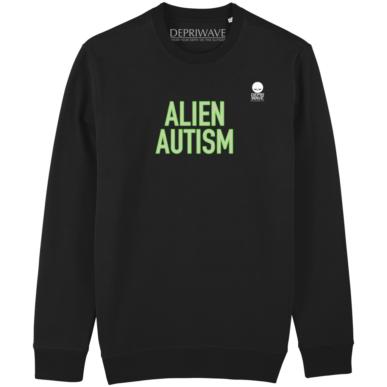 Alien Autism - sweater zwart