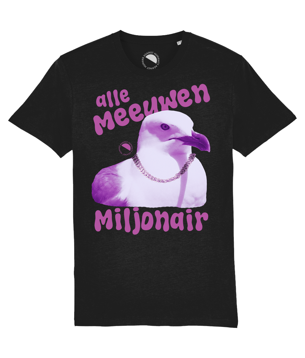 Humans Against Humanity - Alle Meeuwen Miljonair t-shirt (zwart)