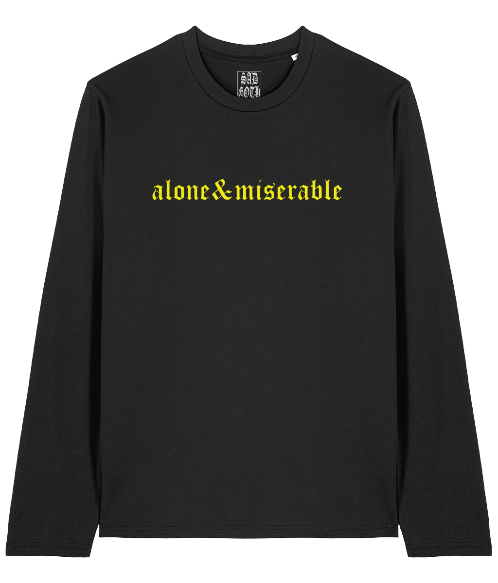 Sad Goth Club - Alone & Miserable longsleeve (zwart)