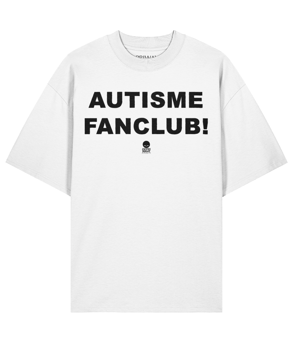 Autisme Fanclub! t-shirt (wit)