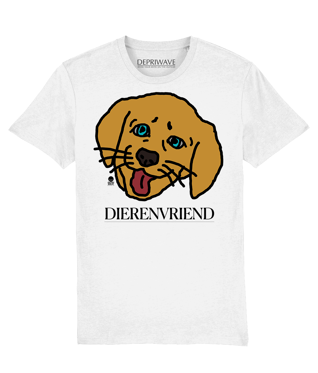 Dierenvriend t-shirt - wit