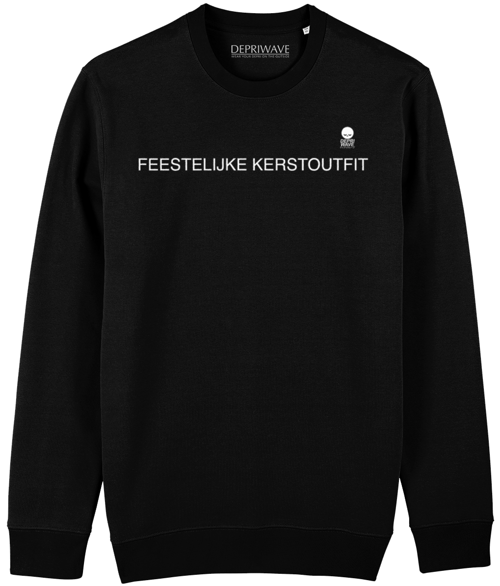 Feestelijke Kerstoutfit sweater (zwart)