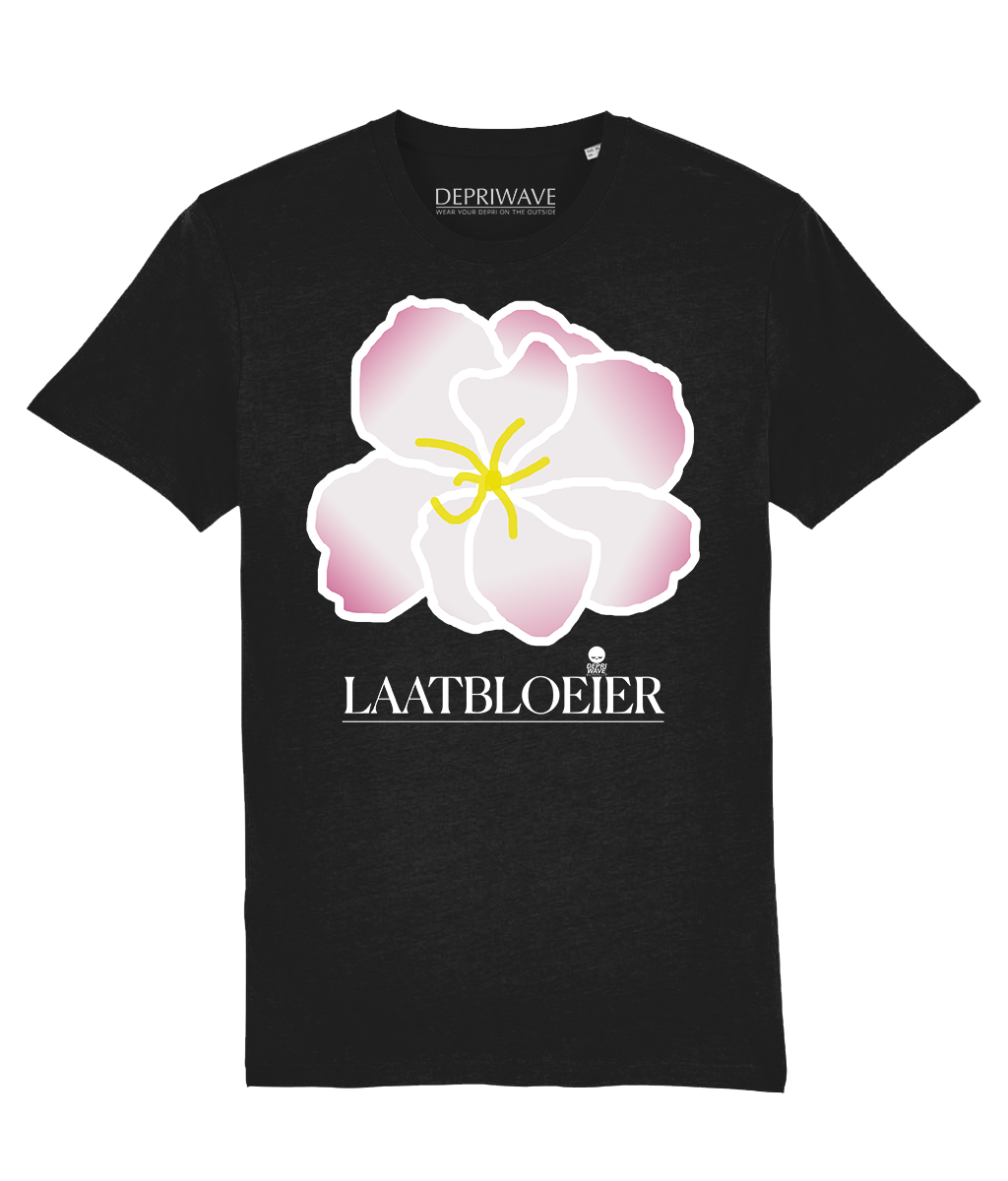 Laatbloeier t-shirt - zwart