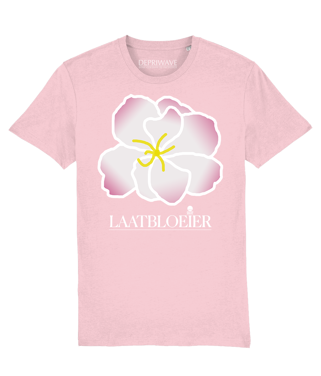 Laatbloeier t-shirt - lichtroze