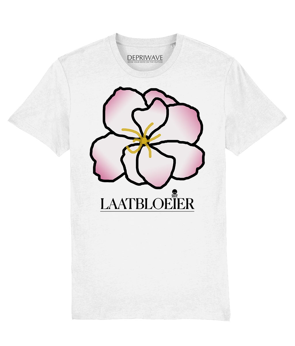 Laatbloeier t-shirt - wit