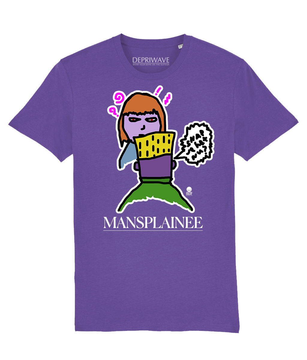 Mansplainee t-shirt - paars