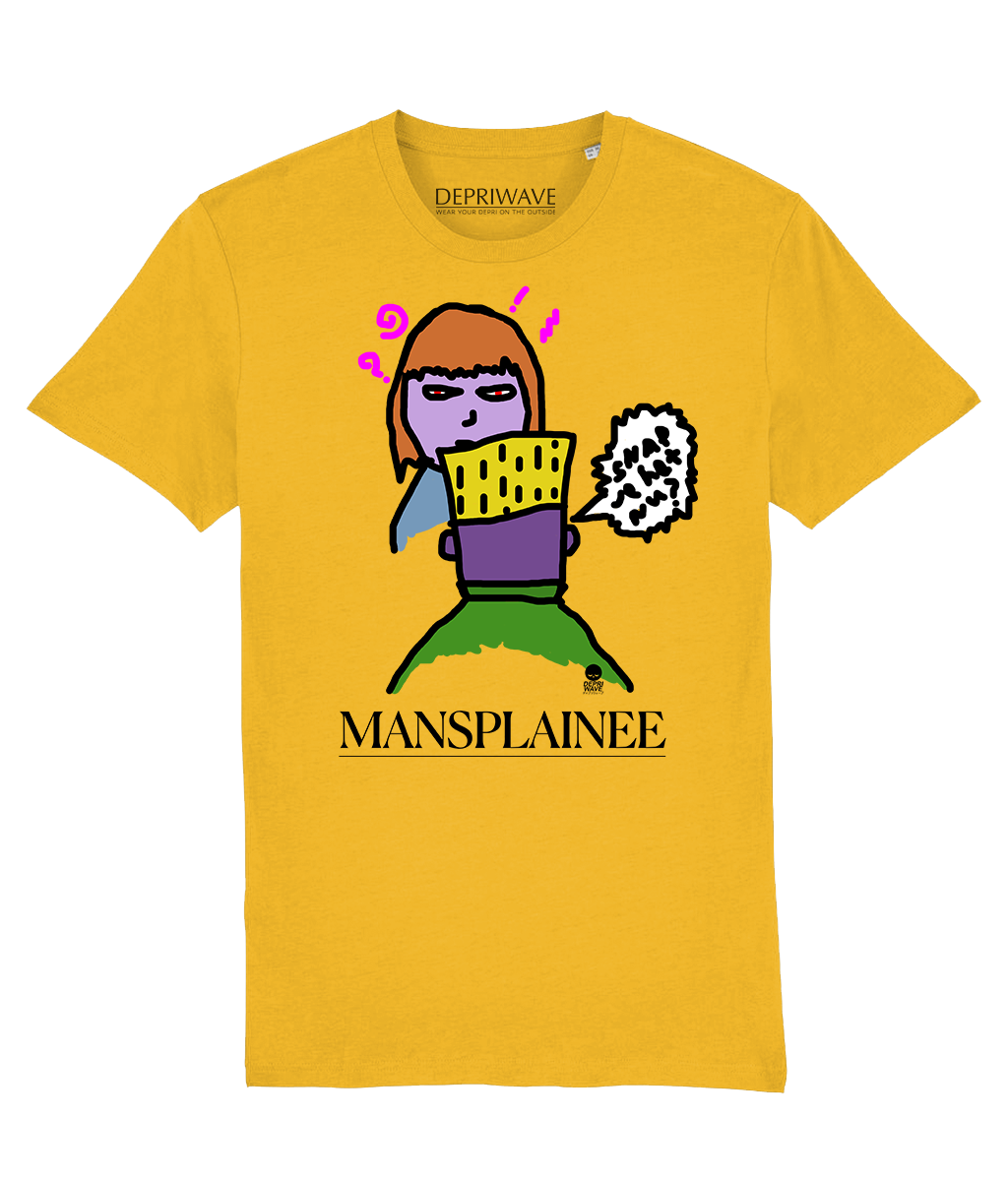 Mansplainee t-shirt - geel