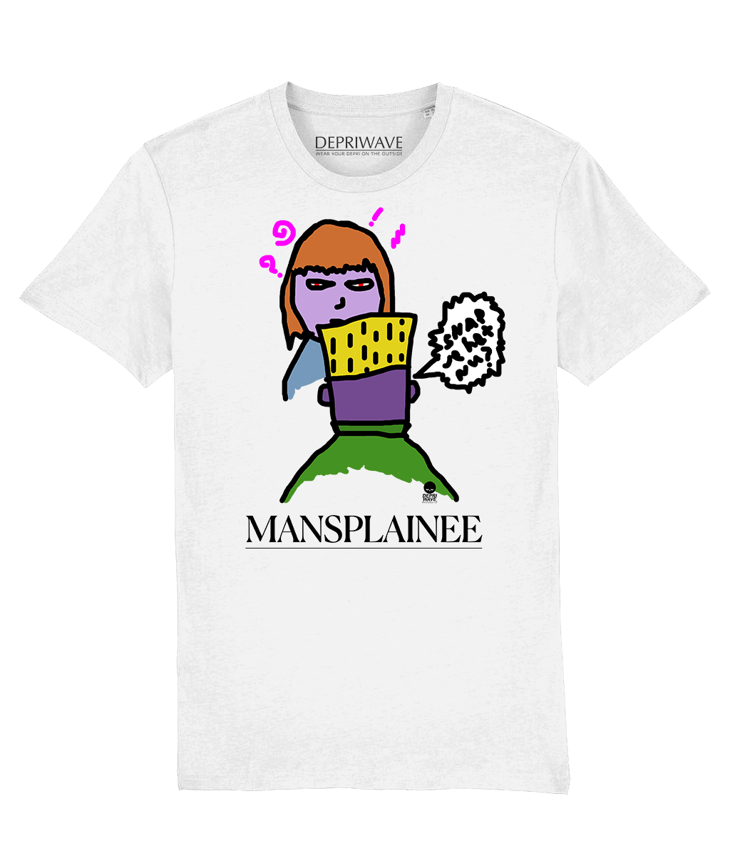 Mansplainee t-shirt - wit