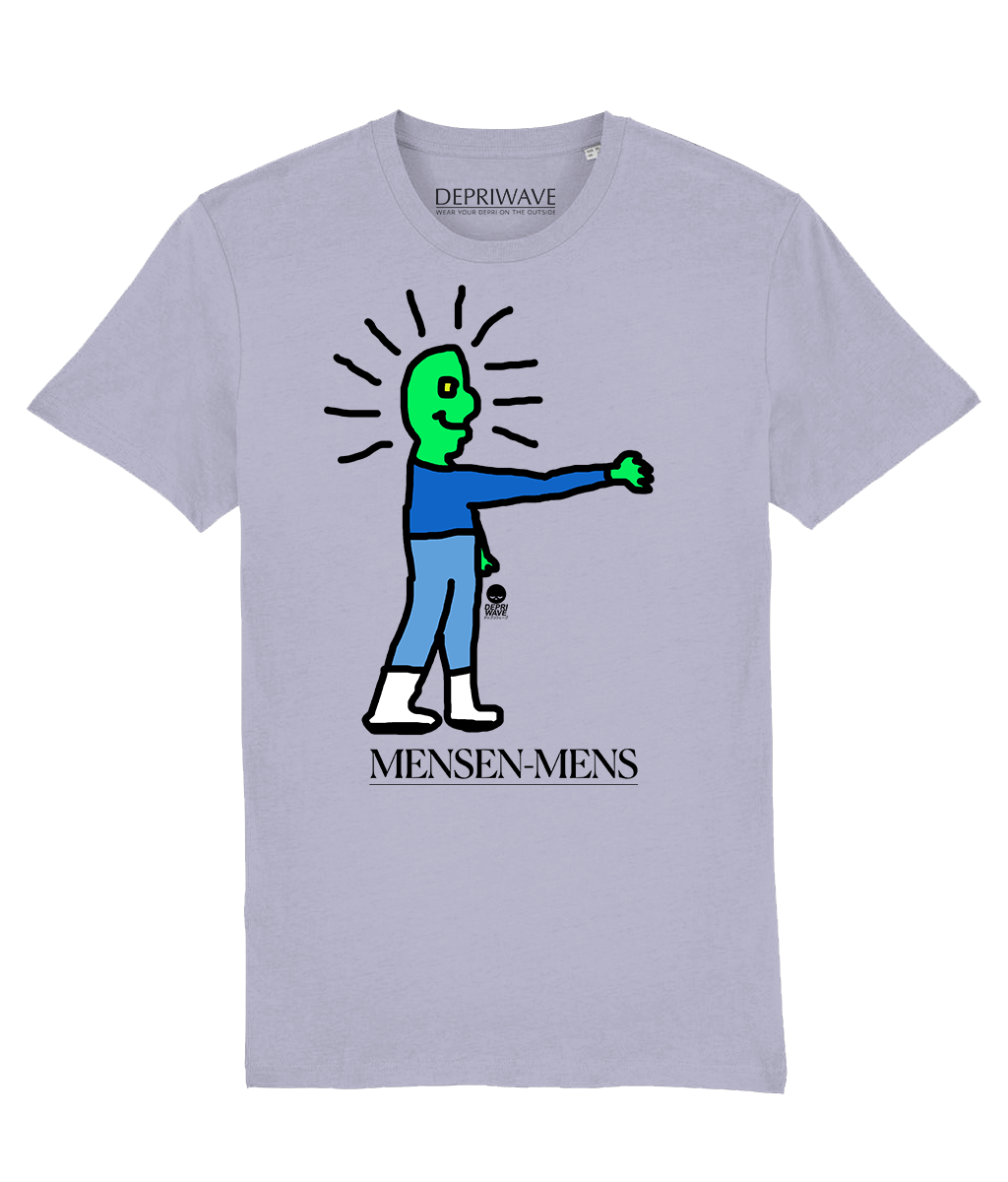 Mensen-mens t-shirt - lavendel