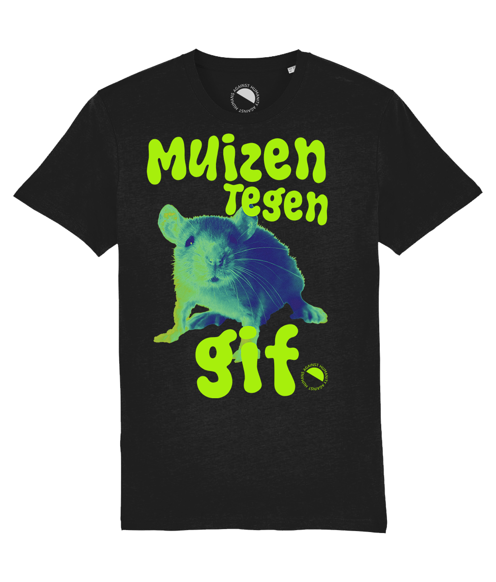 Humans Against Humanity - Muizen Tegen Gif t-shirt (zwart)