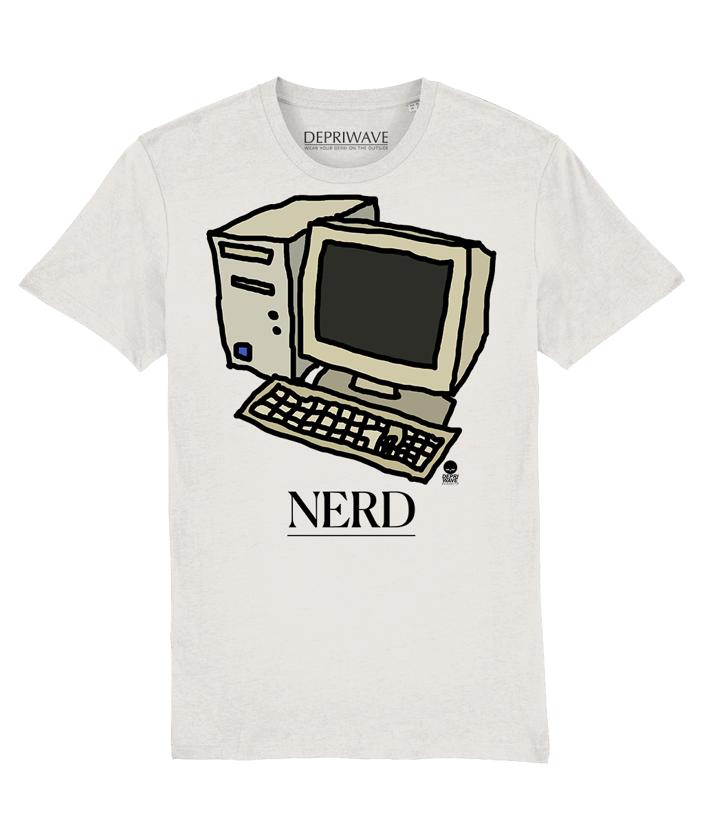 Nerd t-shirt - vintage wit
