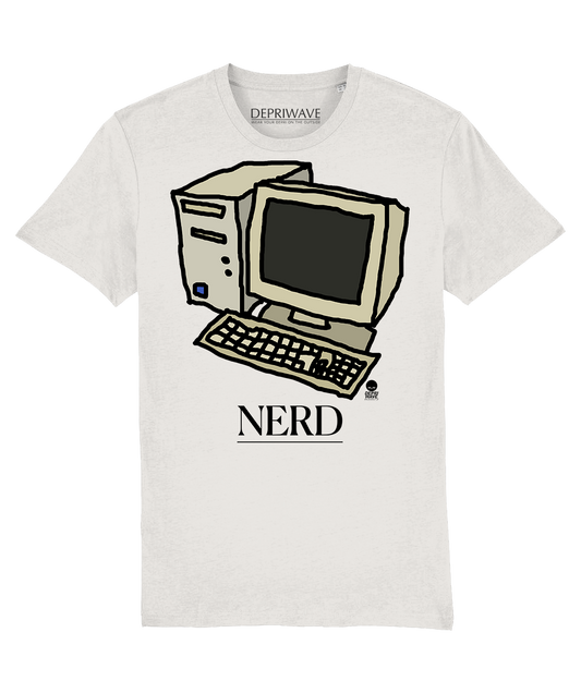 Nerd t-shirt - vintage wit