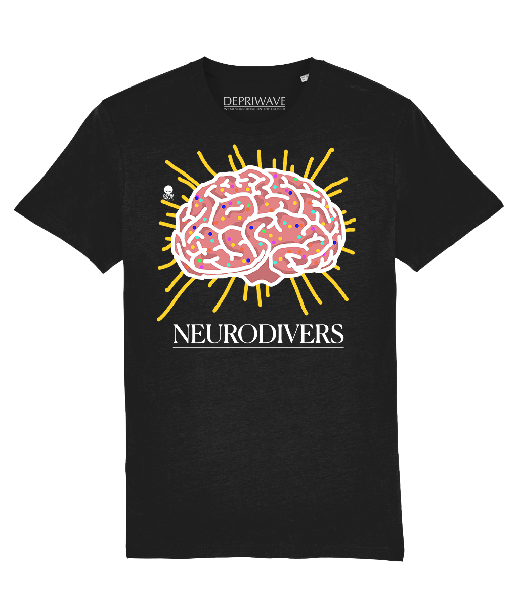 Neurodivers t-shirt - zwart