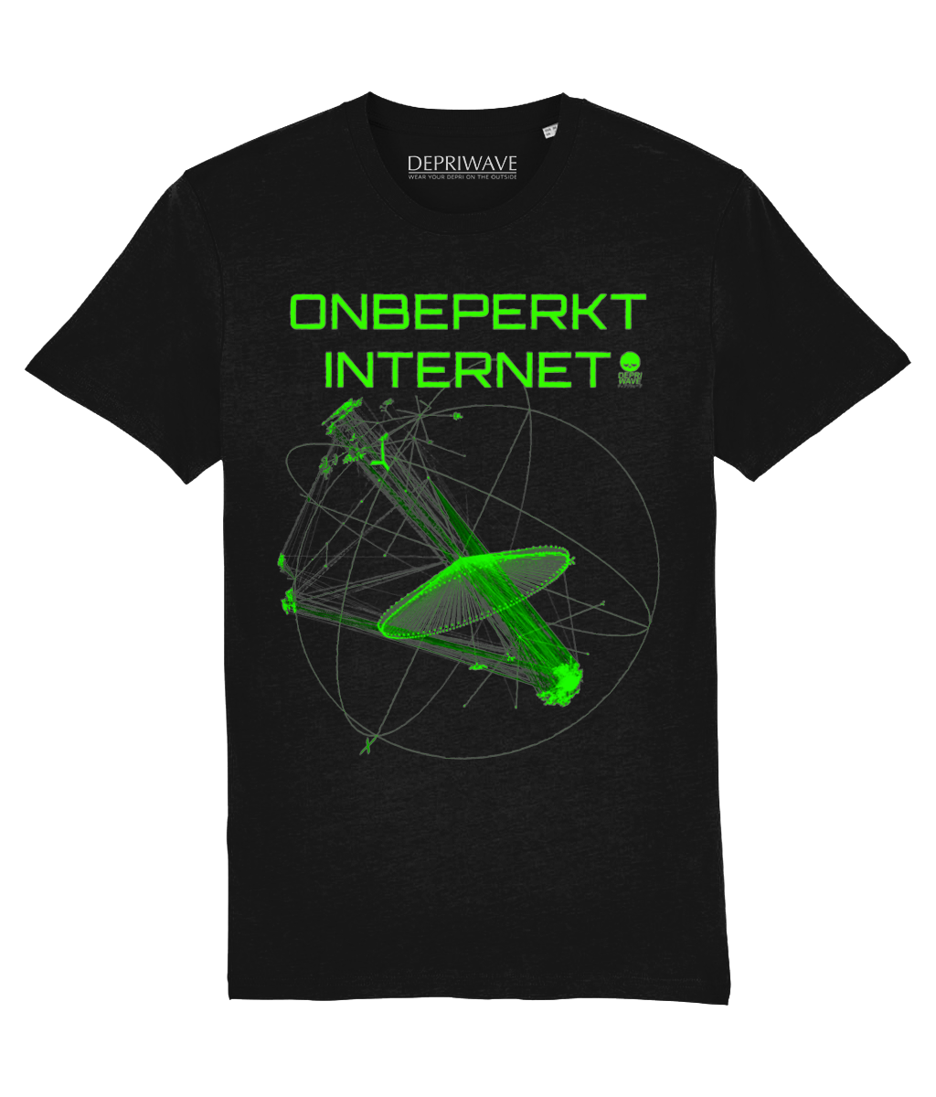 Onbeperkt Internet t-shirt (zwart)