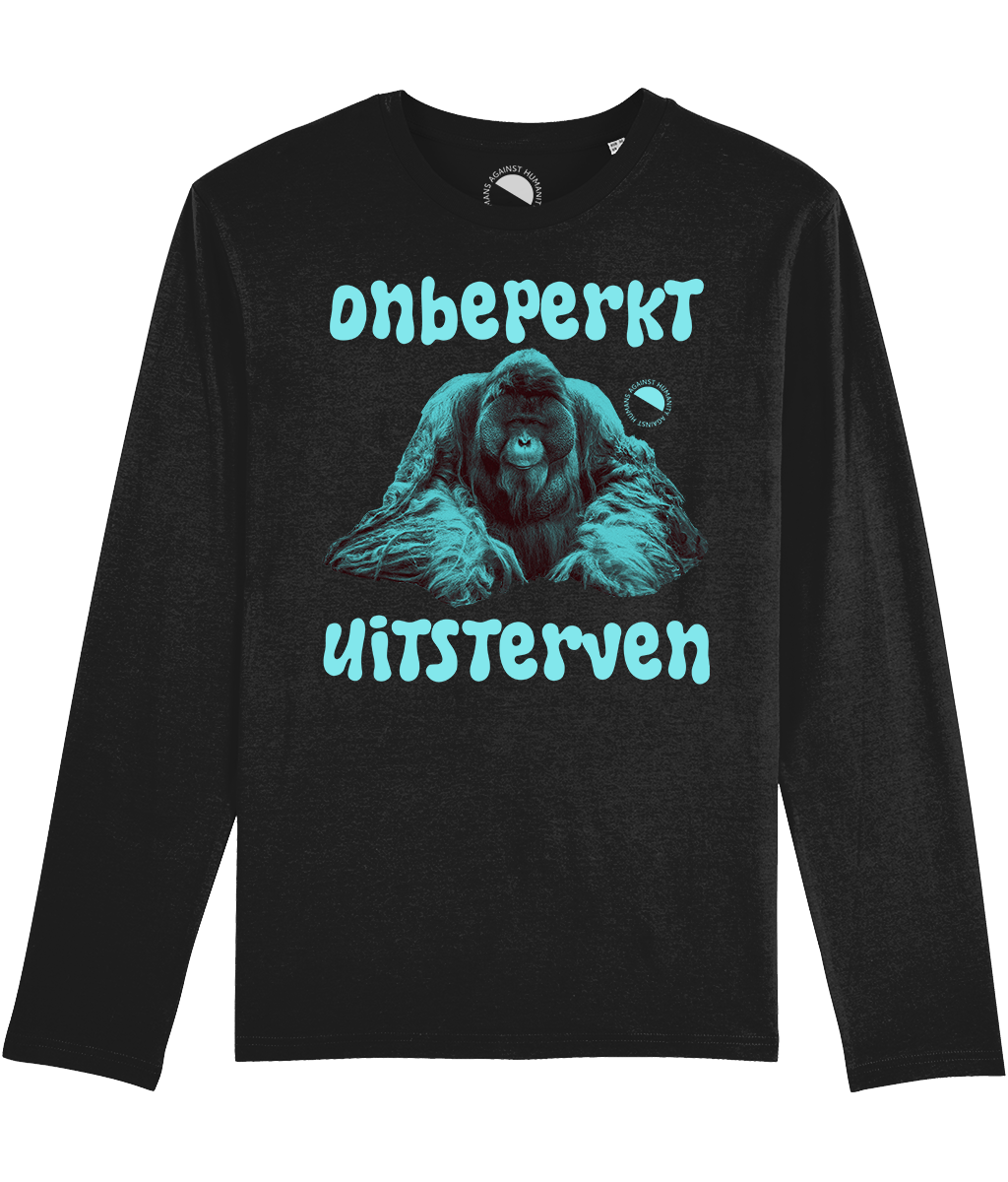 Humans Against Humanity - Onbeperkt Uitsterven longsleeve (zwart)