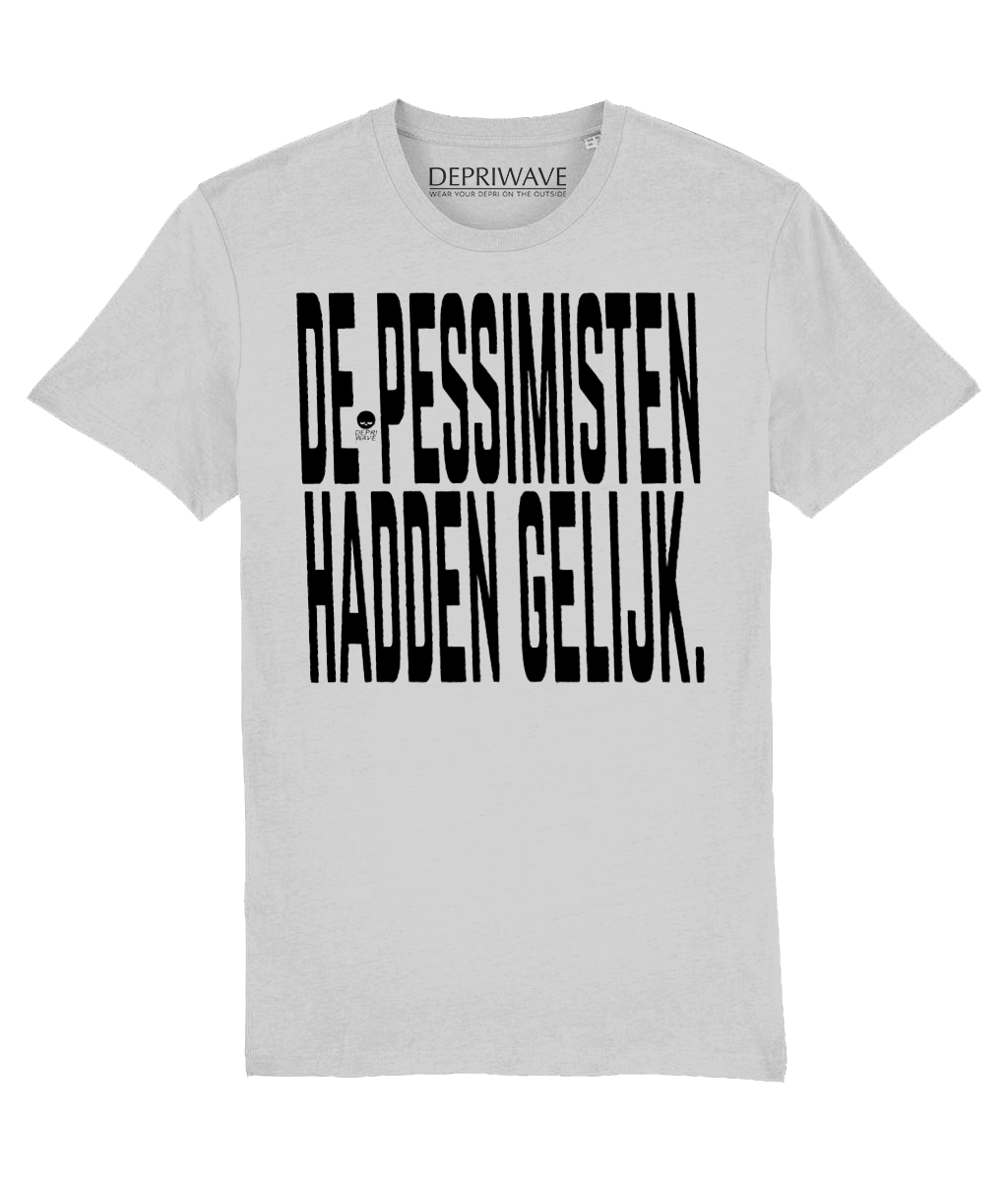 Pessimisten t-shirt (grijs)