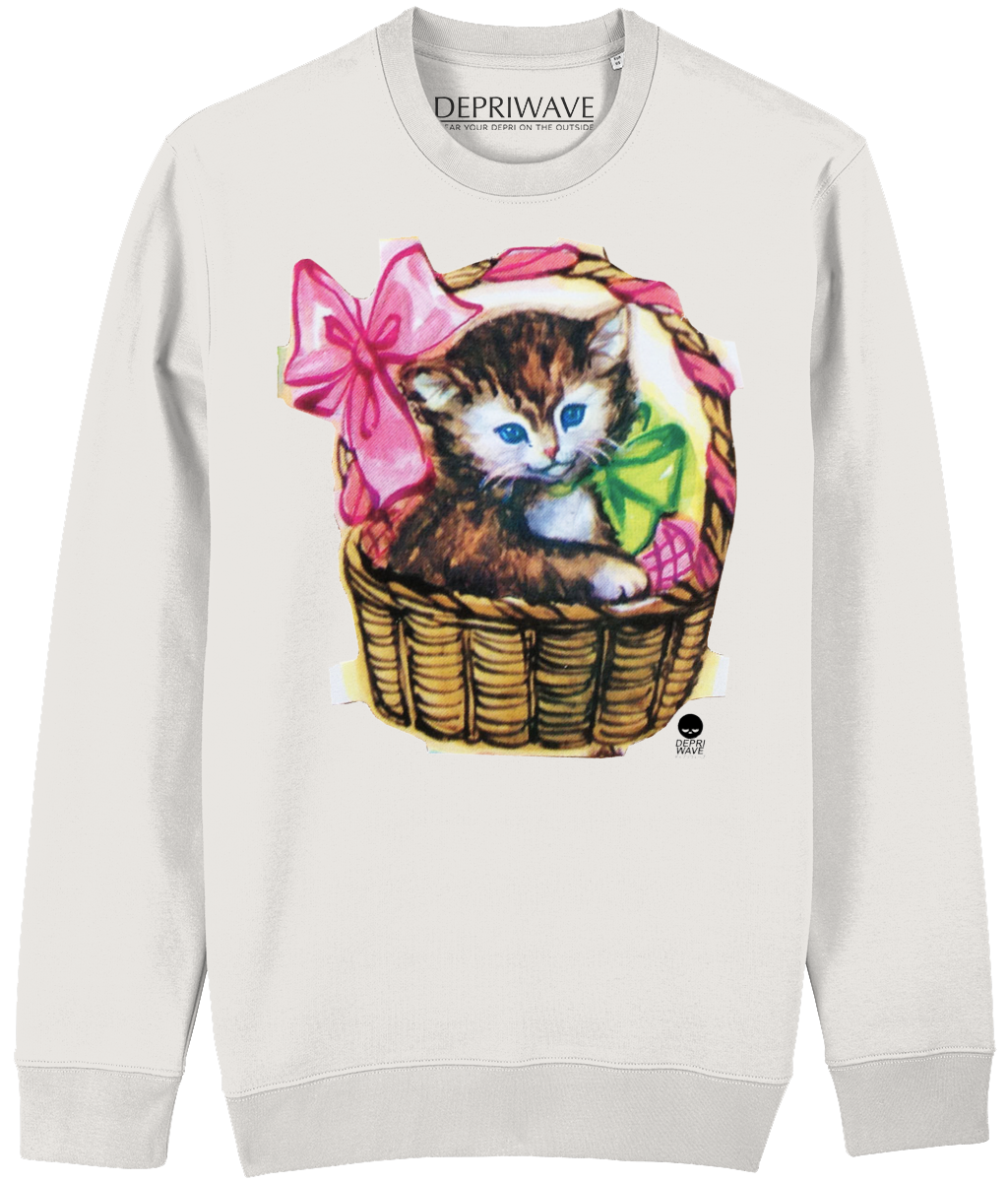 Poes sweater vintage wit
