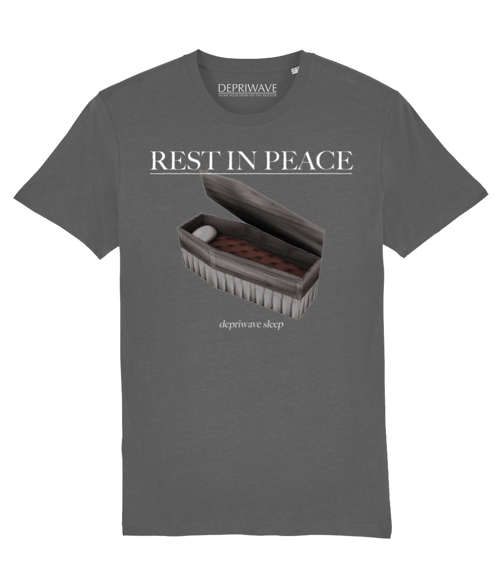 Depriwave Sleep - Rest In Peace t-shirt (grijs)