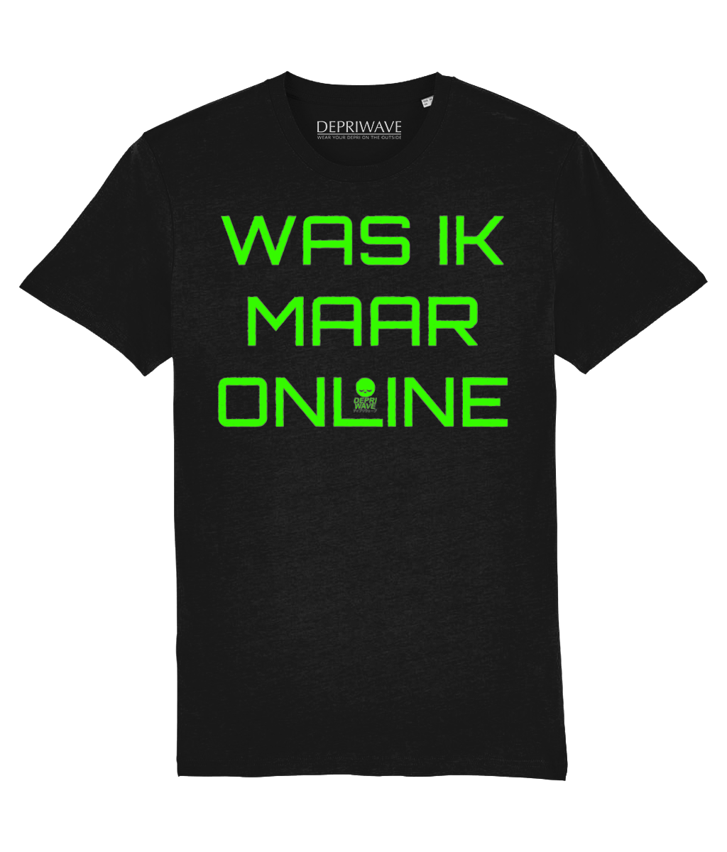 Was Ik Maar Online t-shirt (zwart)