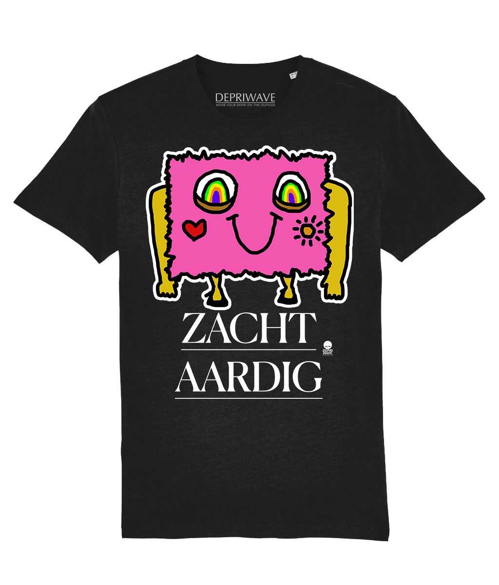 Zacht Aardig t-shirt - zwart