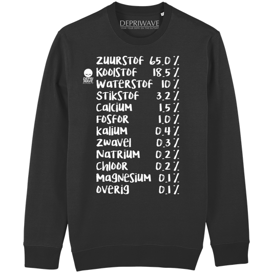 100% Human - sweater zwart
