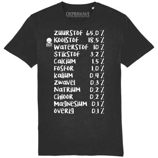 100% Human t-shirt (zwart)