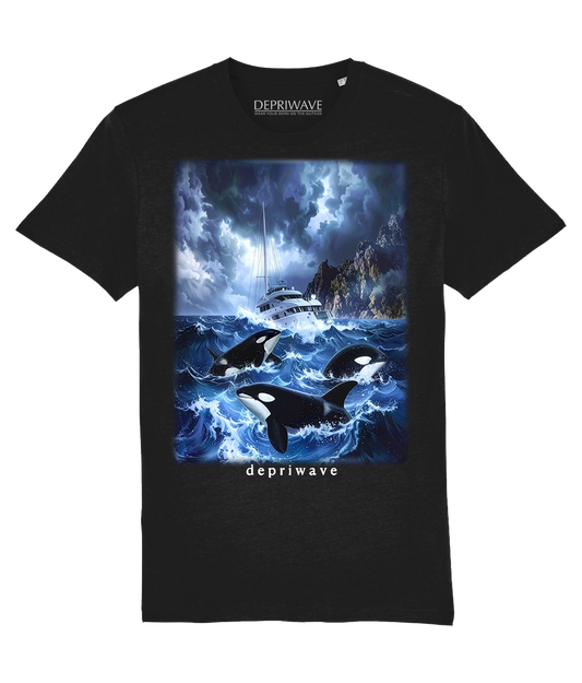 Fantasy Orca t-shirt (zwart)
