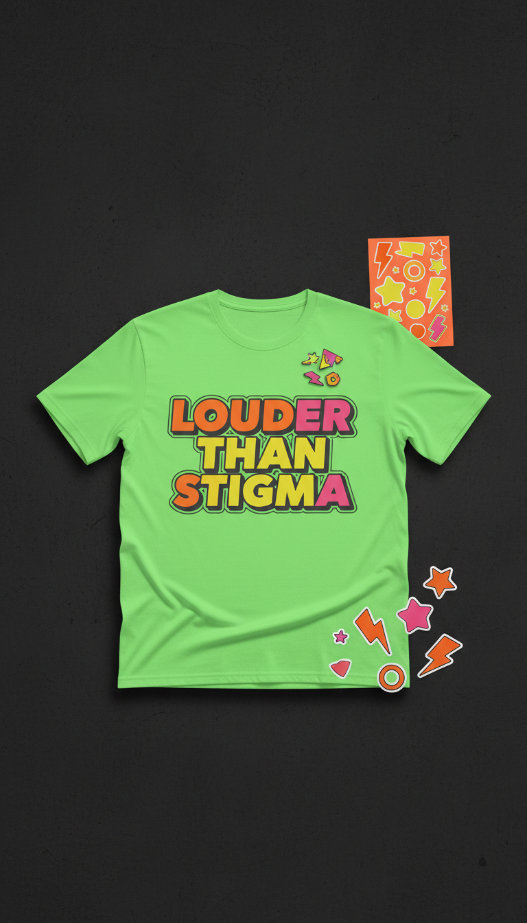 Acid Green 'Louder Than Stigma' Tee