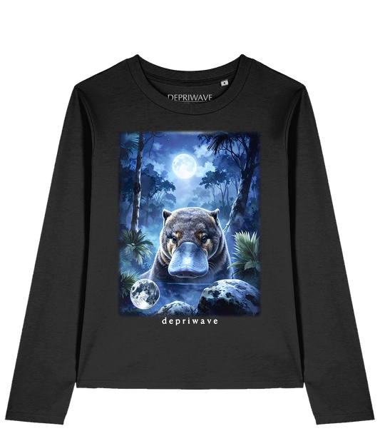 Fantasy Platypus longsleeve (zwart)
