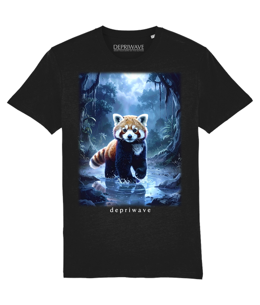 Fantasy Red Panda t-shirt (zwart)