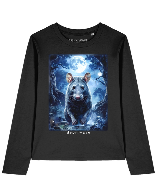 Fantasy Rat longsleeve (zwart)