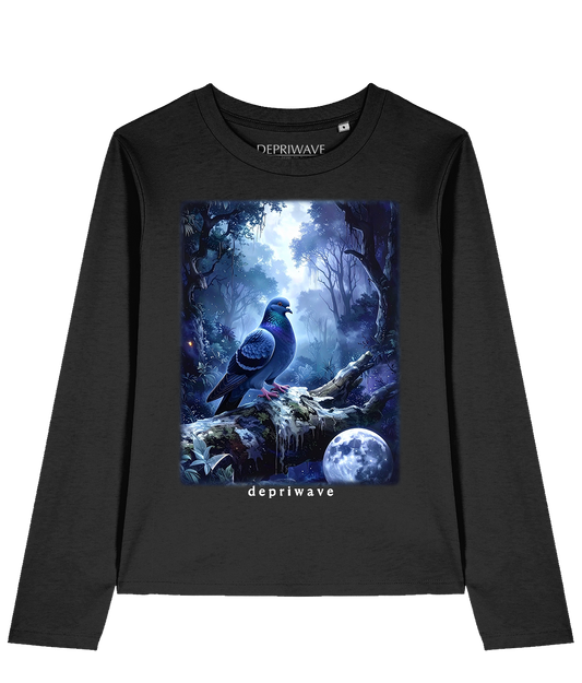 Fantasy Pidgeon longsleeve (zwart)