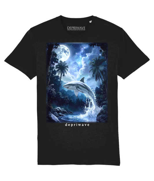 Fantasy Shark t-shirt (zwart)