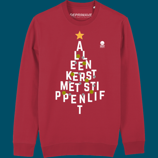 Alleen Kerst Met Stippenlift sweater