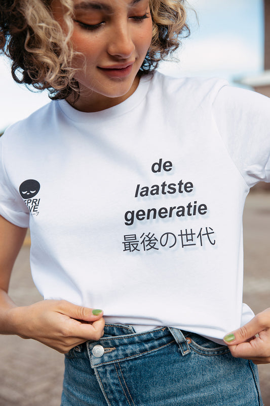 De Laatste Generatie t-shirt (wit)