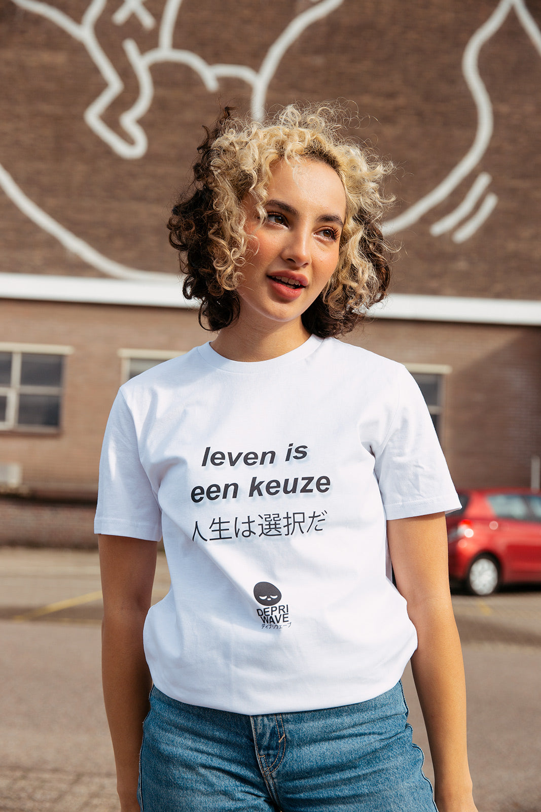 Leven Is Een Keuze t-shirt (wit)