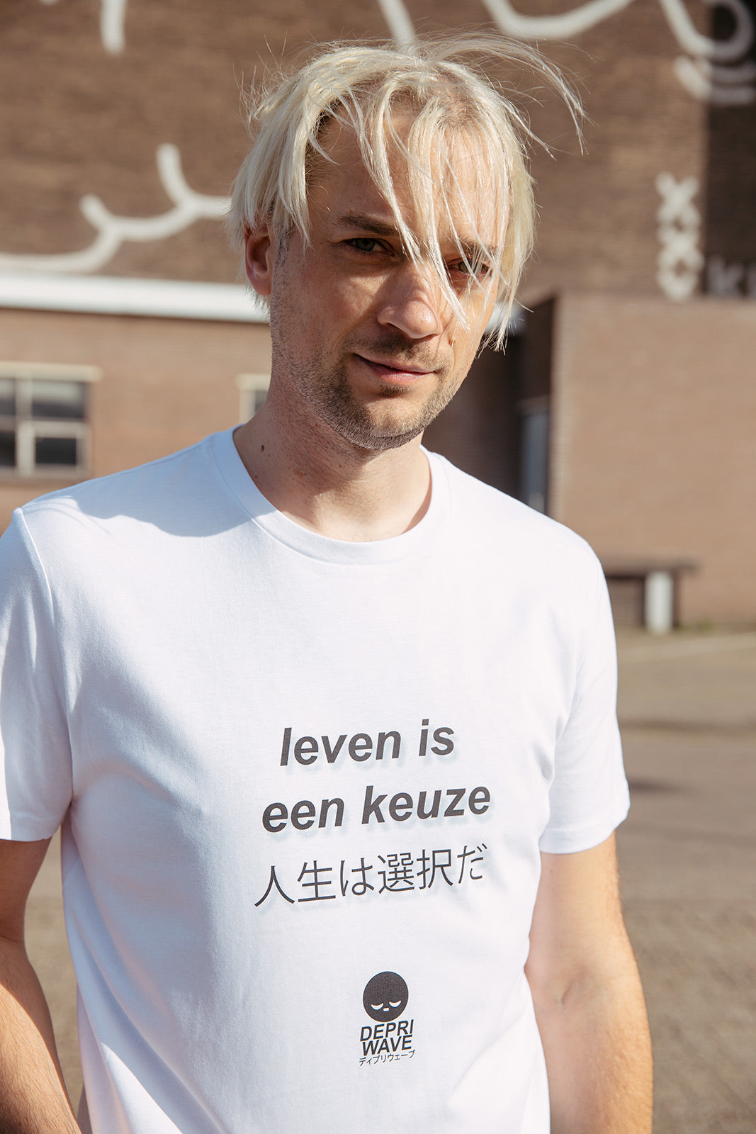 Leven Is Een Keuze t-shirt (wit)