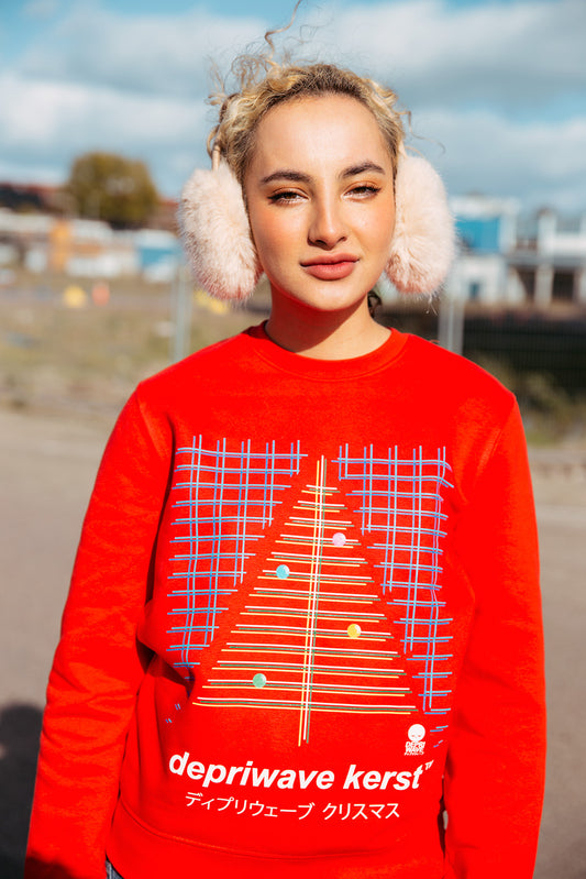 Depriwave Kerst sweater (rood)