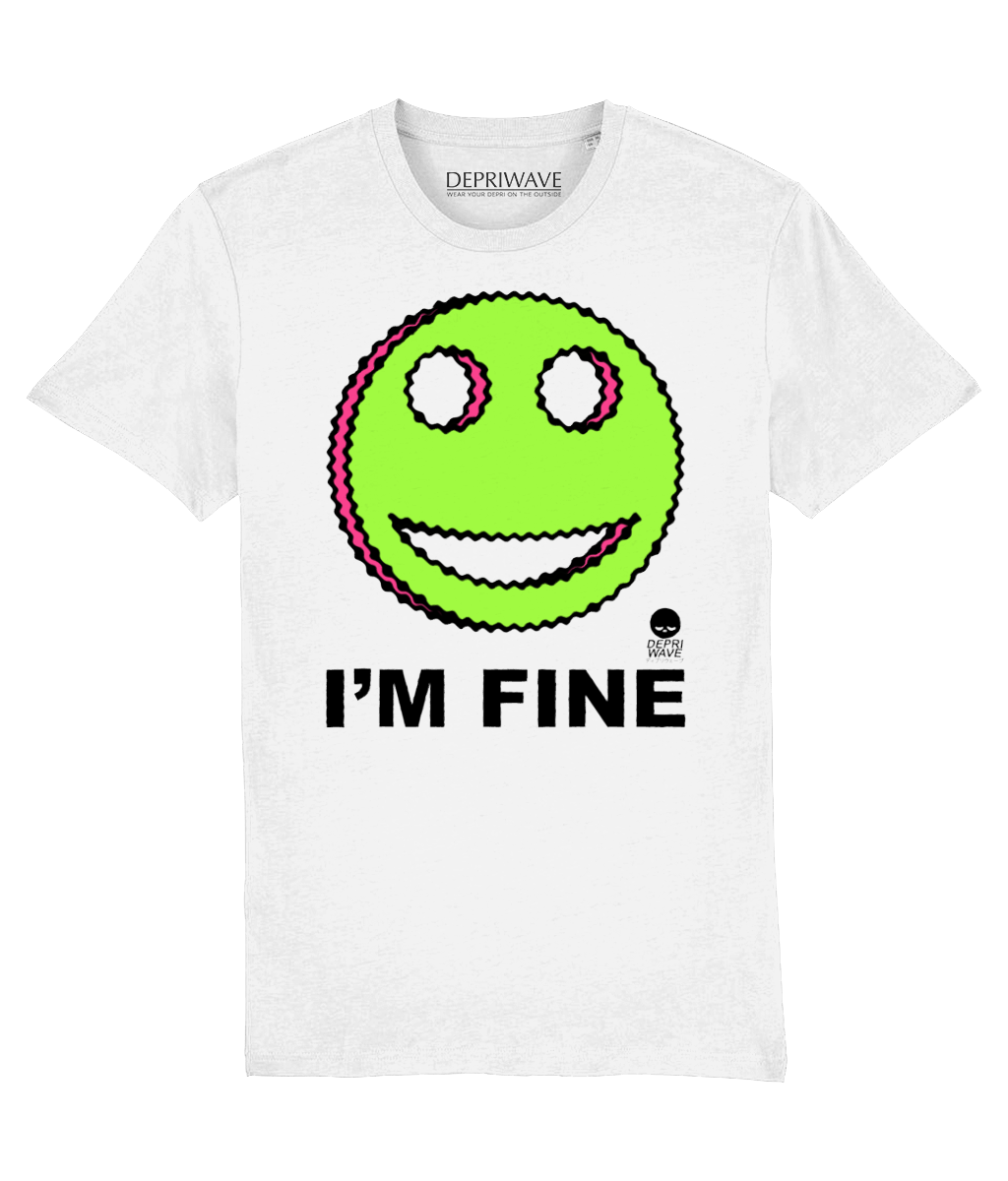 I'm Fine t-shirt - wit