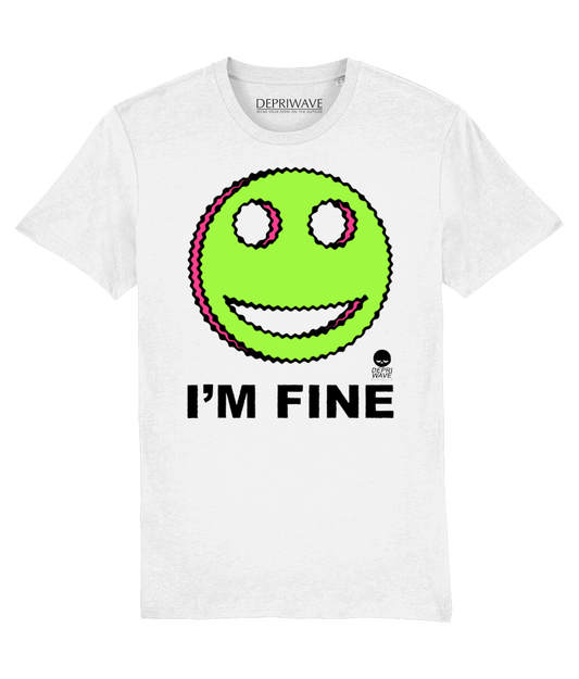 I'm Fine t-shirt - wit