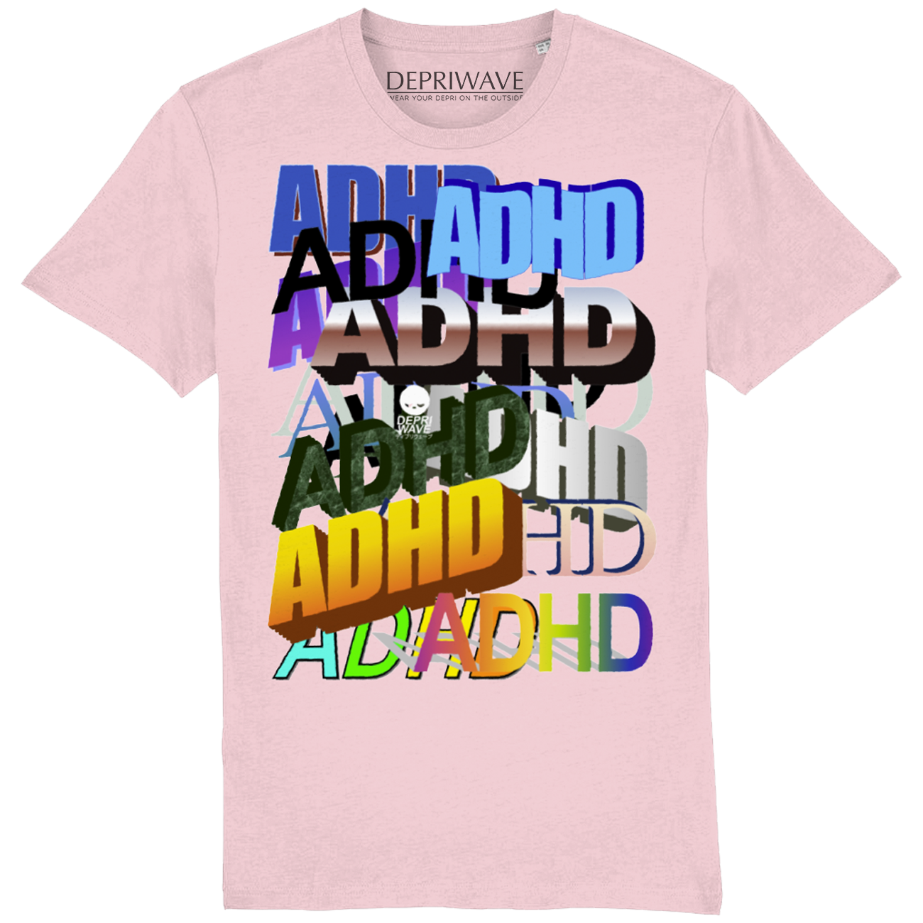 ADHD - t-shirt roze