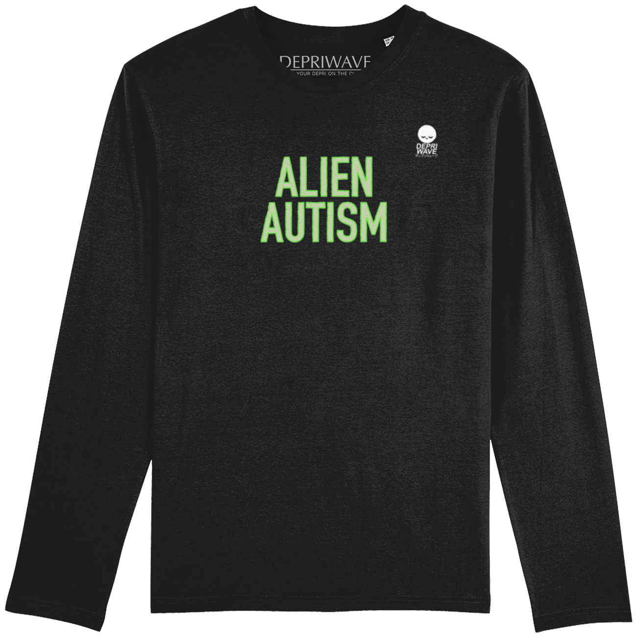 Alien Autism - longsleeve zwart